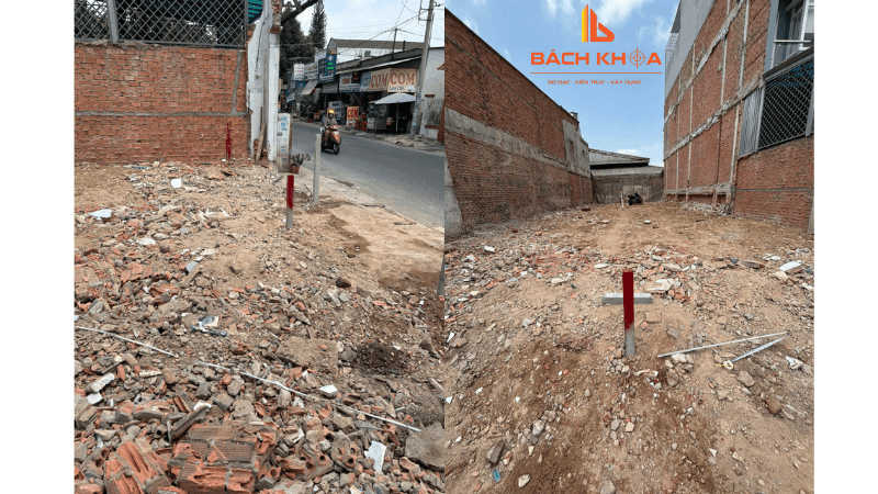 Cắm mốc phân lô khu đất 200m2 khách hàng Trần Trung Tín.