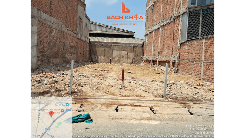 Đo đạc tách thửa đất 200m2 cho anh Trần Trung Tín tại Linh Xuân.