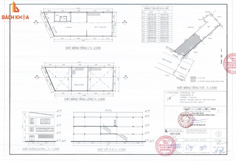 File mềm (CAD, PDF) và các bản in có dấu pháp lý