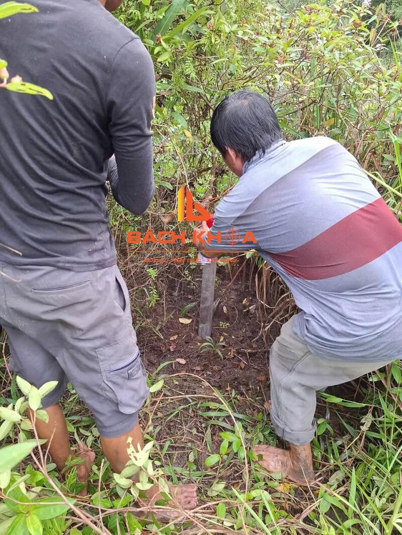 Định vị mốc ranh tại phường Long Phước Định vị mốc ranh tại phường Long Phước