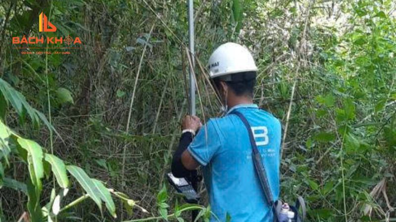 Quy trình kỹ thuật định vị tim cọc công trình